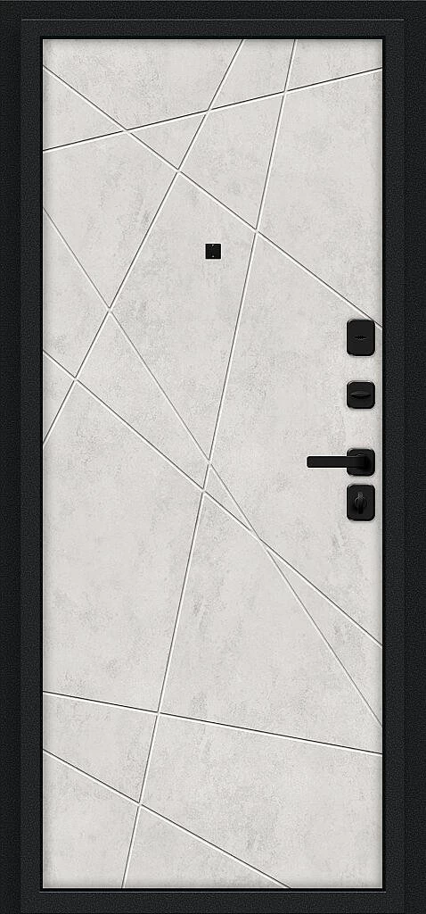 Фото Входная дверь Граффити-5/SBlack Букле черное/Look Art BR6186 внутренняя сторона