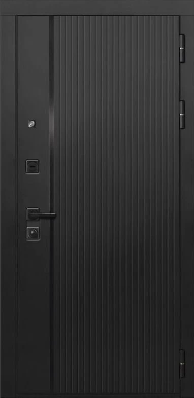 Входная дверь ДвериПРО L-45 ФЛ-256 (10мм, бетон пепельный) DPRO195377 внешняя сторона