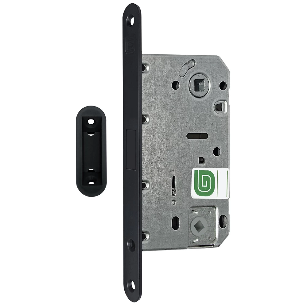 Фото Защелка межкомнатная магнитная Soft 1М BL, черный матовый /128:5964/