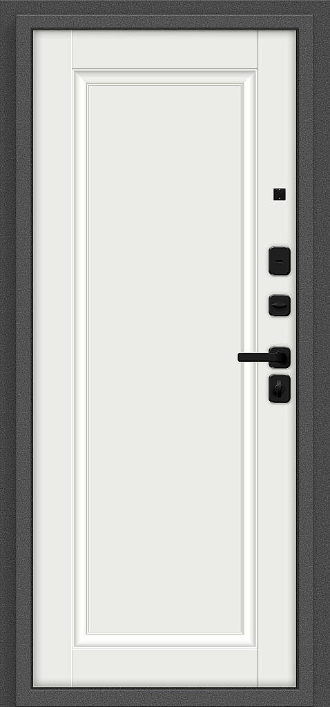 Фото Входная дверь Optim Z-2 Классика Букле графит/Белый BR6177 внутренняя сторона