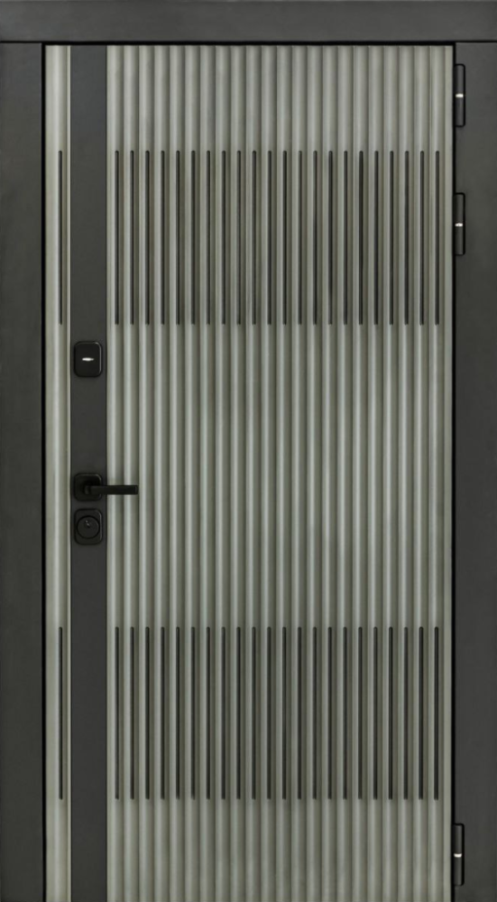 Входная дверь ДвериПРО Elfy ФЛ-185 (10мм, ПВХ ясень белый) DPRO196645 внешняя сторона