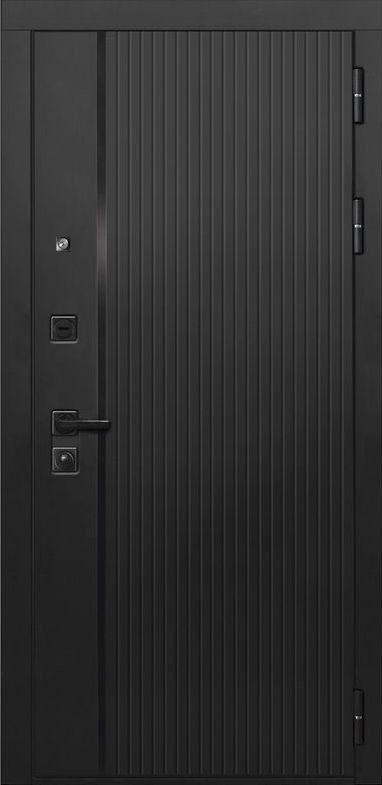 Входная дверь ДвериПРО L-45 ПВХ 10мм Астрод Velutto Bianco DPRO196736 внешняя сторона