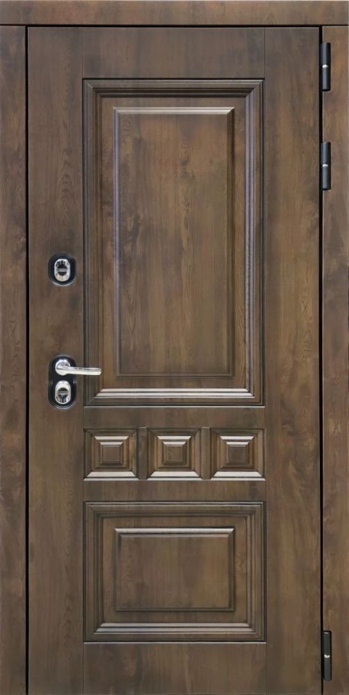 Входная дверь ДвериПРО Аура L-5 (16мм, белая эмаль) DPRO196935 внешняя сторона