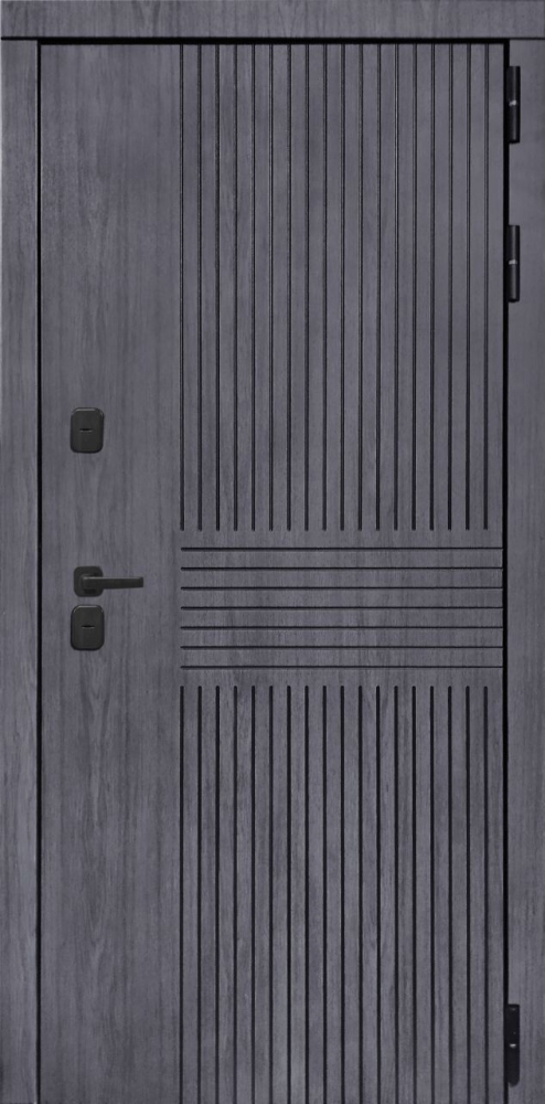 Входная дверь ДвериПРО Берген ФЛ-609 (L-52, 10мм, белый матовый) DPRO196524 внешняя сторона